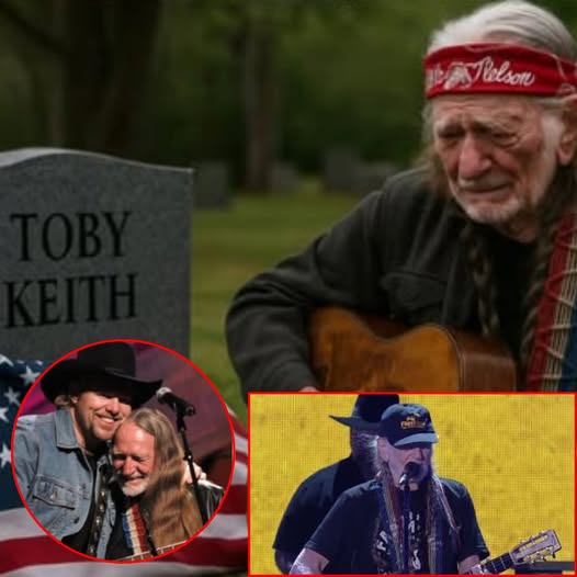 “He didn’t come to be seen… he came to remember” — Willie Nelson sat alone at Toby Keith’s grave and let his guitar do the talking. There were no headlines.